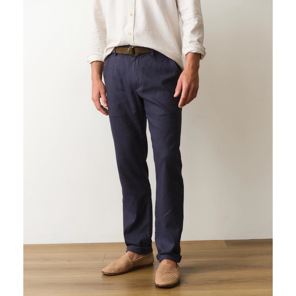 Marine Layer Saturday Hemp Chino Navy Size XL x 32 New With Tags